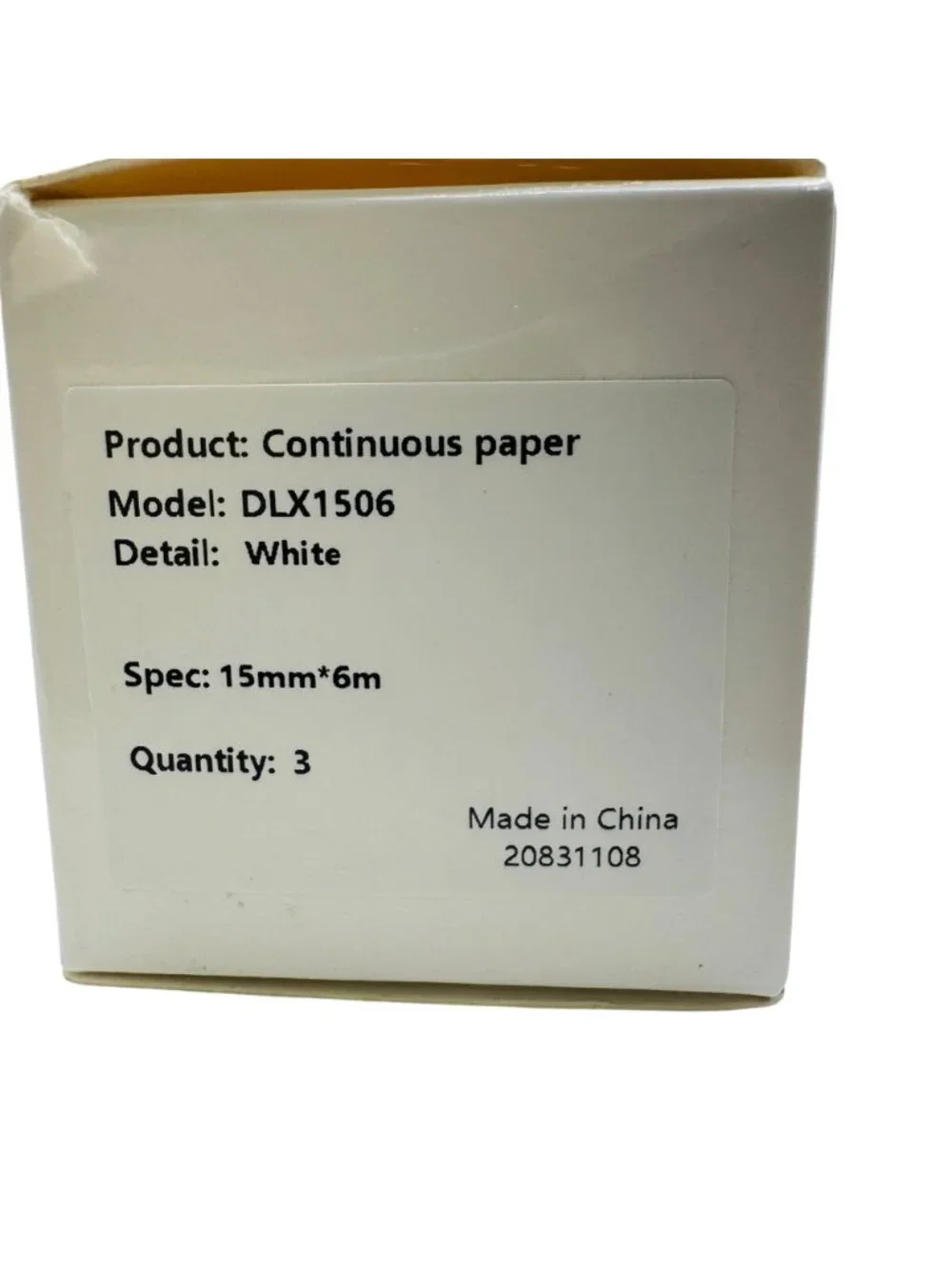 Phomemo High-Quality Thermal Label 15mm x 6m Continuous Paper 3 Rolls White